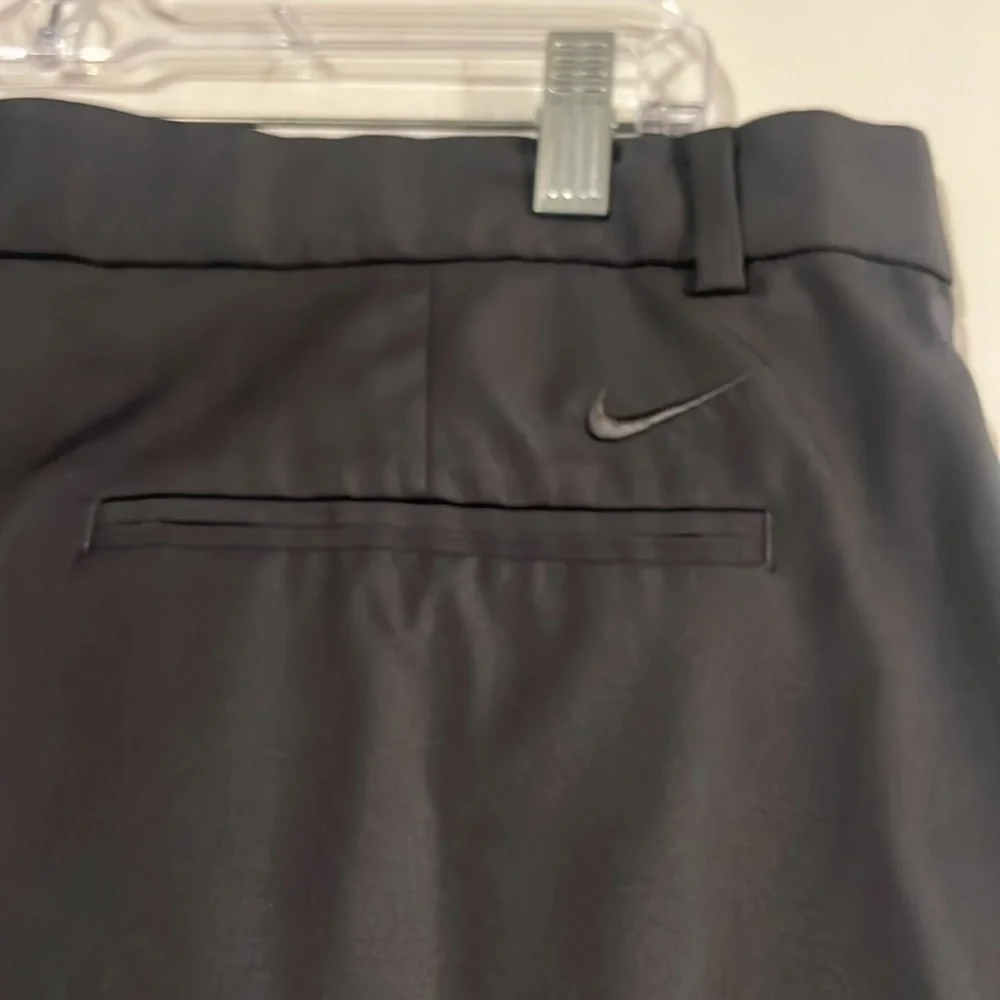 Nike gray flat front dri-fit shorts